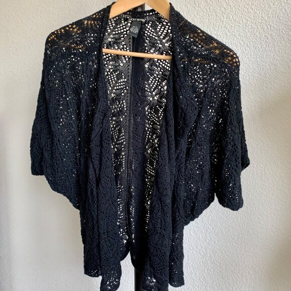 Lucky Brand Open Stitch Drape Cardigan XS-S - Picture 5 of 6